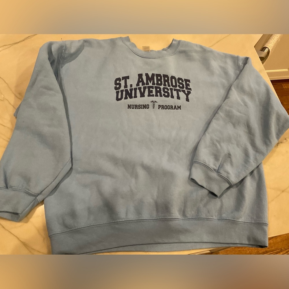 St. Ambrose University Nursing Sweatshirt Sz L